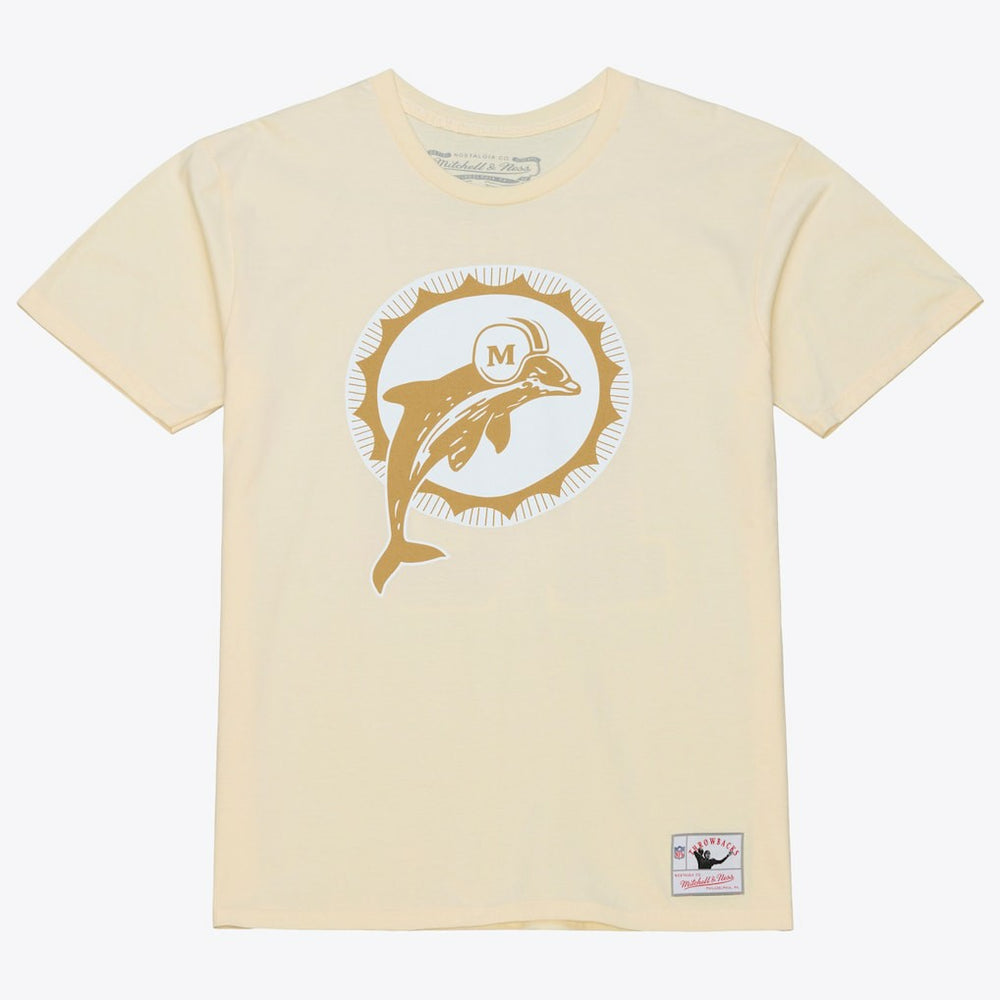 Dan Marino Miami Dolphins Sandman Name & Number T-Shirt Cream