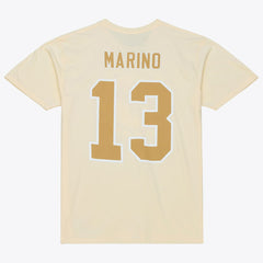 Dan Marino Miami Dolphins Sandman Name & Number T-Shirt Cream