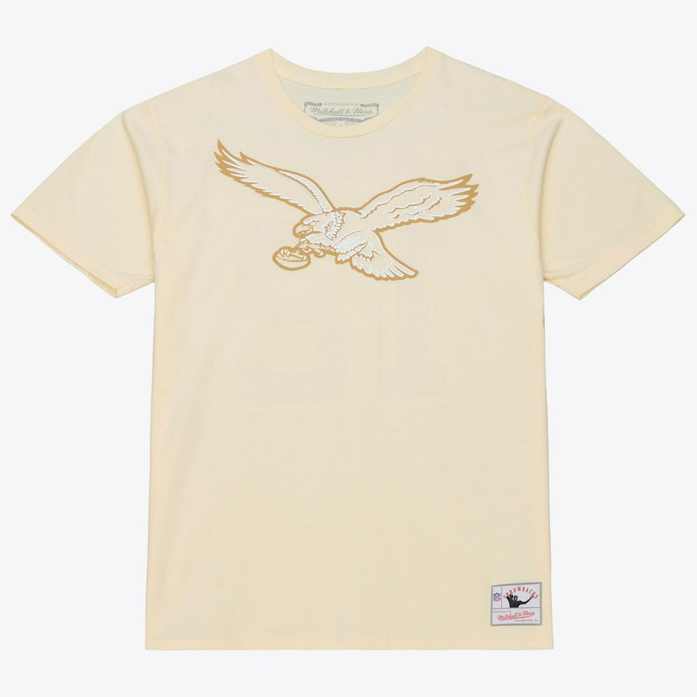 Randall Cunningham Philadelphia Eagles Sandman Name & Number T-Shirt Cream