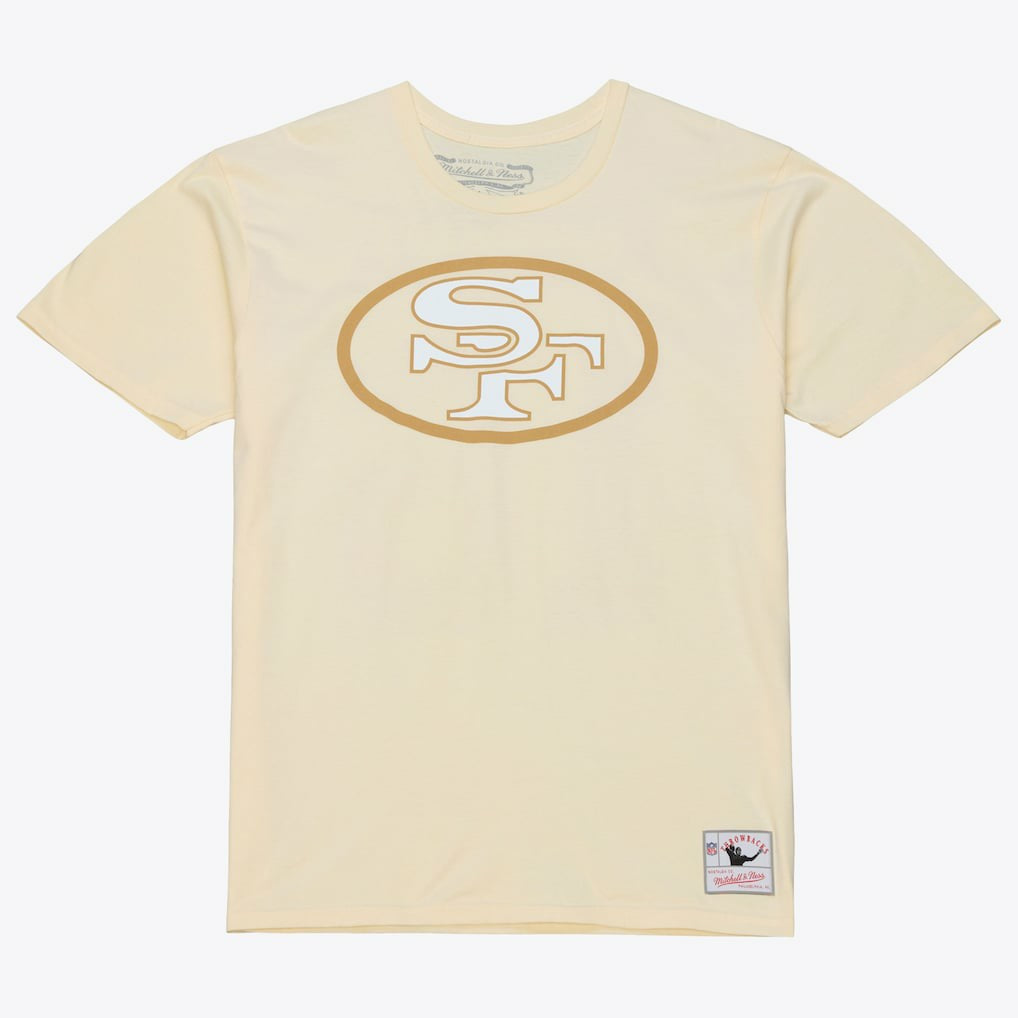 Joe Montana San Francisco 49ers Sandman Name & Number T-Shirt Cream