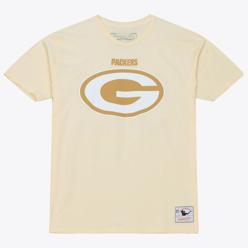 Reggie White Green Bay Packers Sandman Name & Number T-Shirt Cream