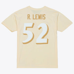 Ray Lewis Baltimore Ravens Sandman Name & Number T-Shirt Cream