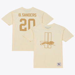 Barry Sanders Detroit Lions Sandman Name & Number T-Shirt Cream