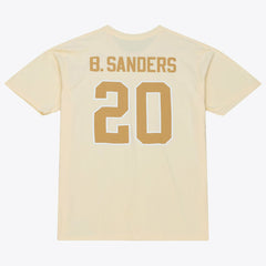 Barry Sanders Detroit Lions Sandman Name & Number T-Shirt Cream