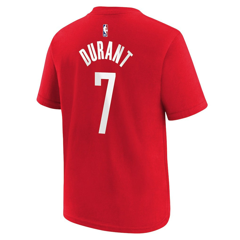 Kevin Durant Houston Rockets Youth Icon Name & Number T-Shirt Red