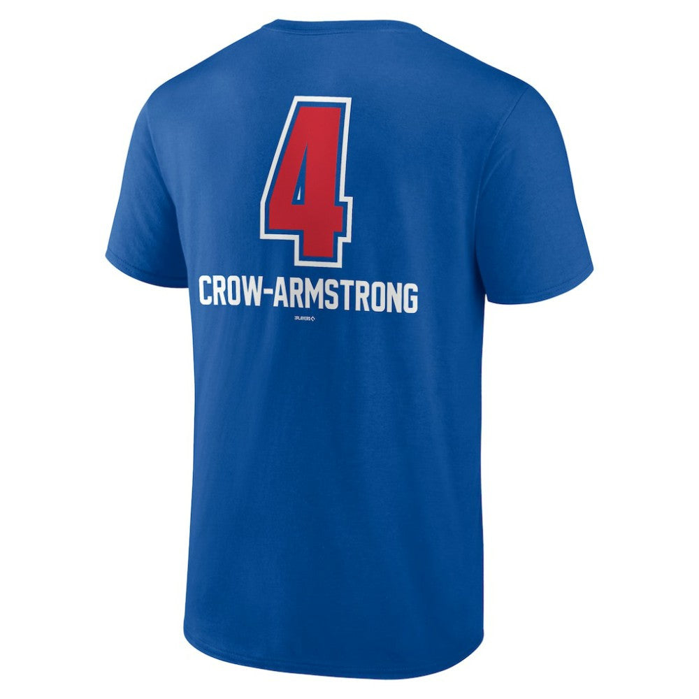 Pete Crow-Armstrong Chicago Cubs Fastball Player Name & Number T-Shirt - Royal T-shirts