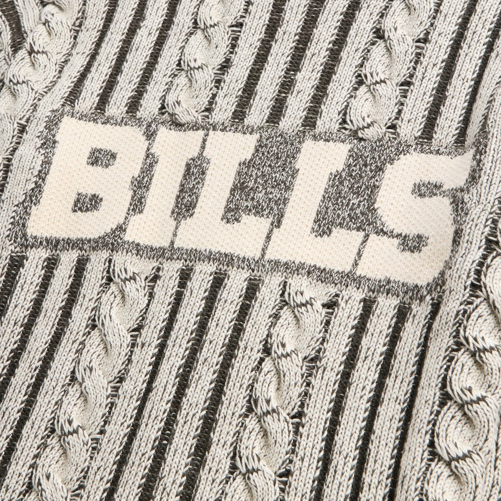 Buffalo Bills Off Season x NFL Unisex Cable Knit Sweater Cream/Gray