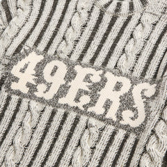 San Francisco 49ers Off Season x NFL Unisex Cable Knit Sweater Cream/Gray