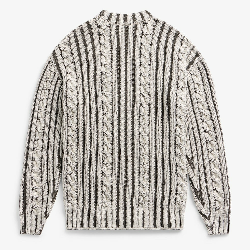 Kansas City Chiefs Off Season x NFL Unisex Cable Knit Sweater Cream/Gray