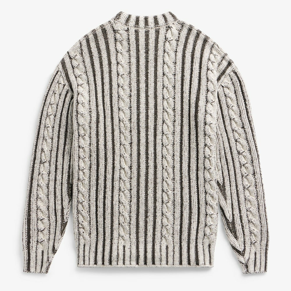 Kansas City Chiefs Off Season x NFL Unisex Cable Knit Sweater Cream/Gray