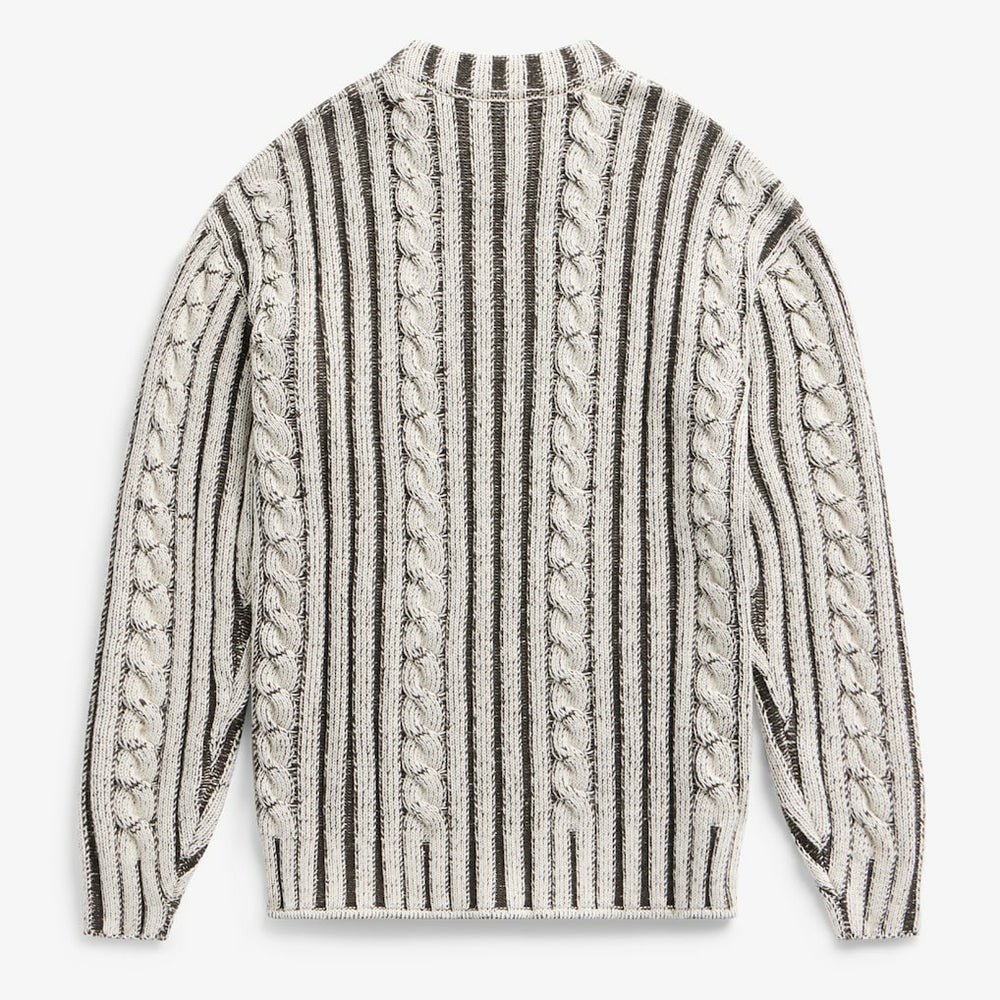 Philadelphia Eagles Off Season x NFL Unisex Cable Knit Sweater Cream/Gray