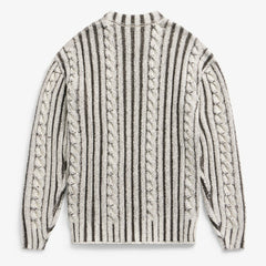 Philadelphia Eagles Off Season x NFL Unisex Cable Knit Sweater Cream/Gray