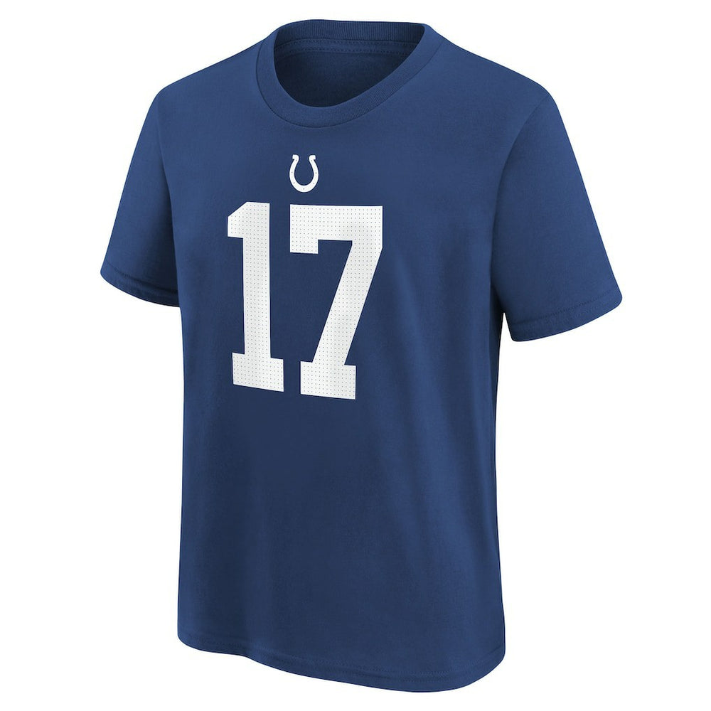 Daniel Jones Indianapolis Colts Youth Player Name & Number T-Shirt Royal