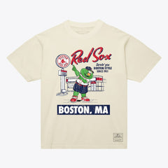 Boston Red Sox Mitchell & Ness Deli T-Shirt - Cream T-shirts