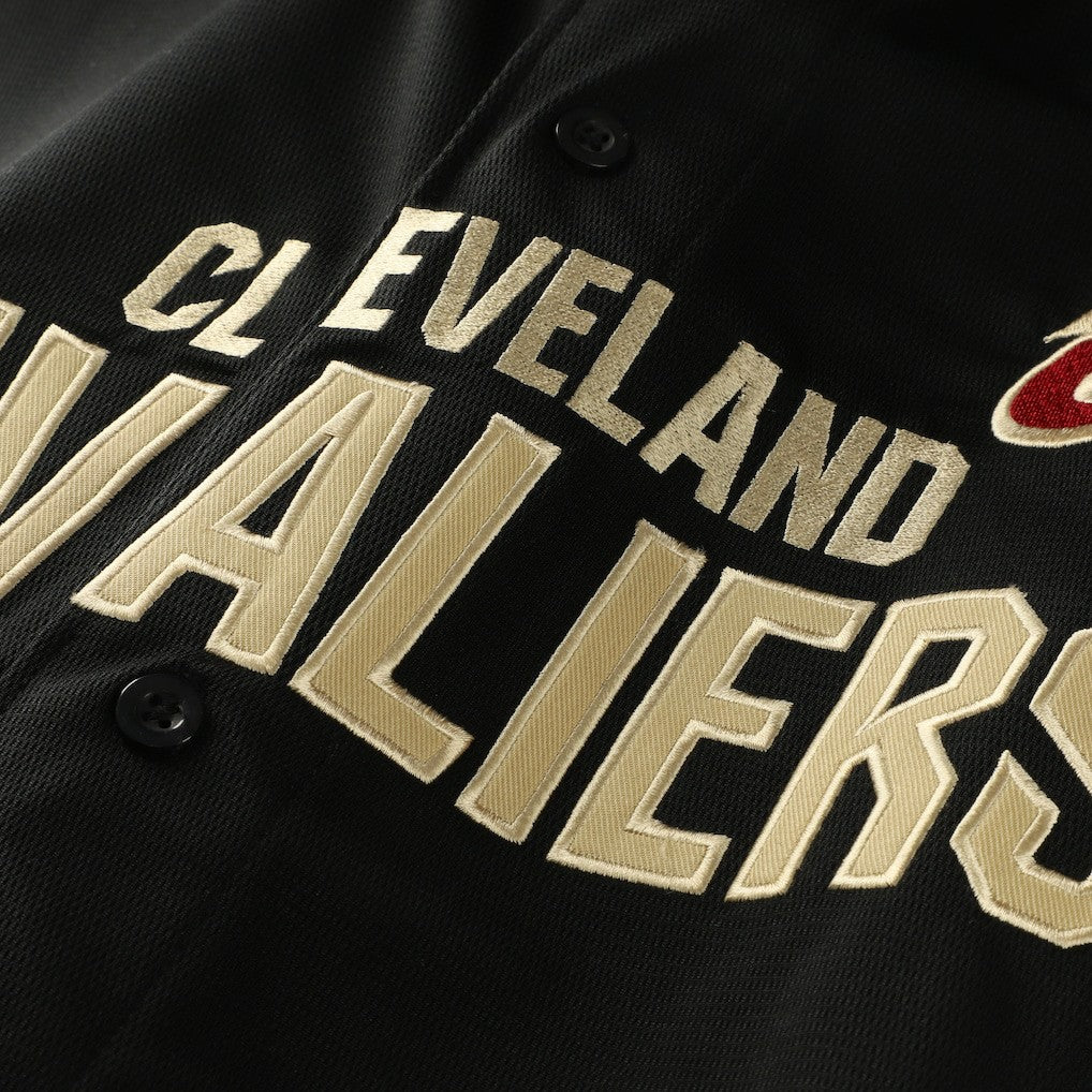 Cleveland Cavaliers Big & Tall Pop Full-Button Jersey Black