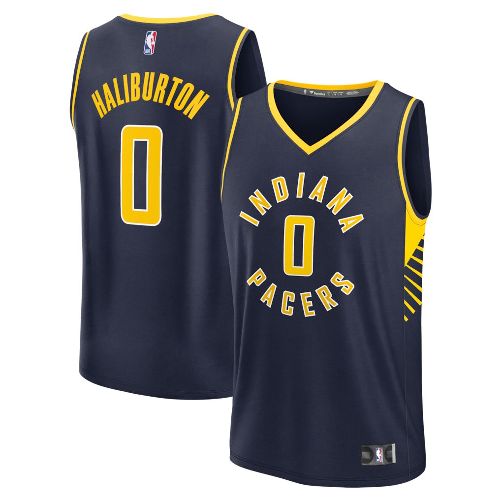 NBA Tyrese Haliburton Indiana Pacers Fanatics Fast Break Replica Jersey - Navy - Icon Edition
