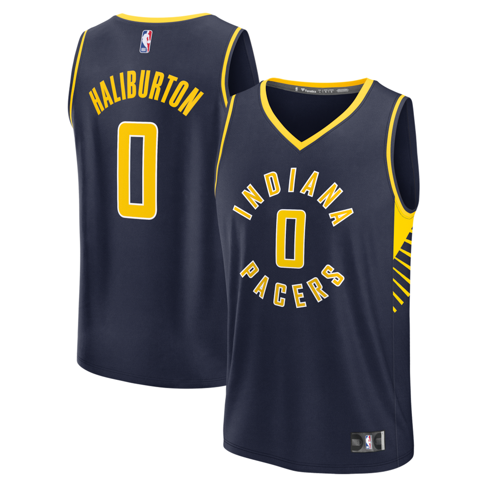 NBA Tyrese Haliburton Indiana Pacers Fanatics Fast Break Replica Jersey - Navy - Icon Edition