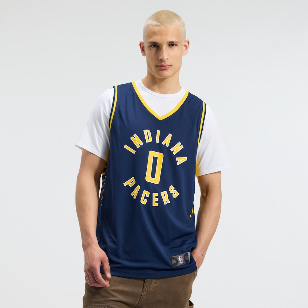 NBA Tyrese Haliburton Indiana Pacers Fanatics Fast Break Replica Jersey - Navy - Icon Edition