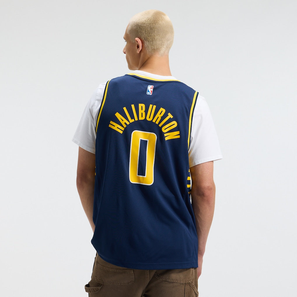 NBA Tyrese Haliburton Indiana Pacers Fanatics Fast Break Replica Jersey - Navy - Icon Edition