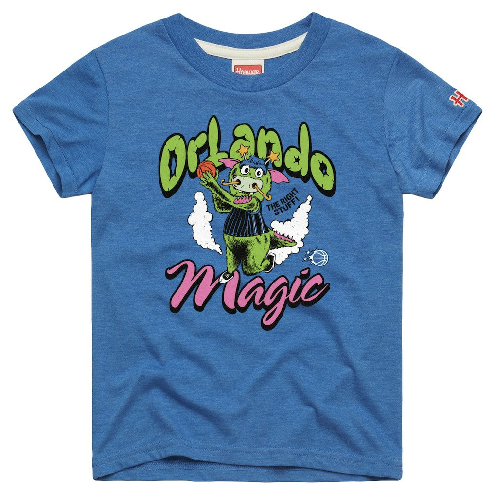Orlando Magic Homage Youth The Right Stuff Tri-Blend T-Shirt Blue