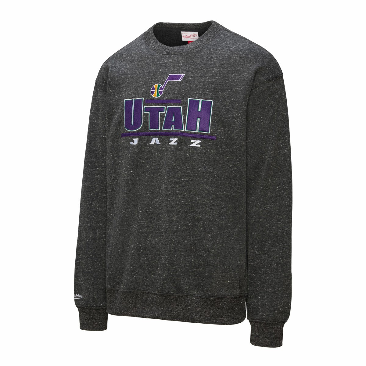 Utah Jazz Throw It Back Fleece Sweatshirt Black