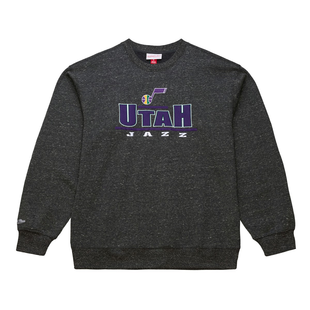 Utah Jazz Throw It Back Fleece Sweatshirt Black