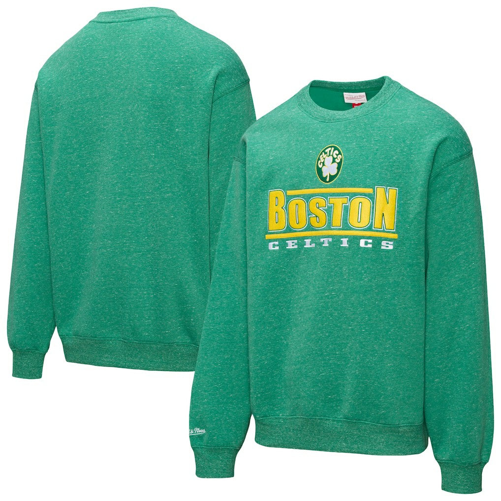 Boston Celtics Throw It Back Fleece Sweatshirt Green