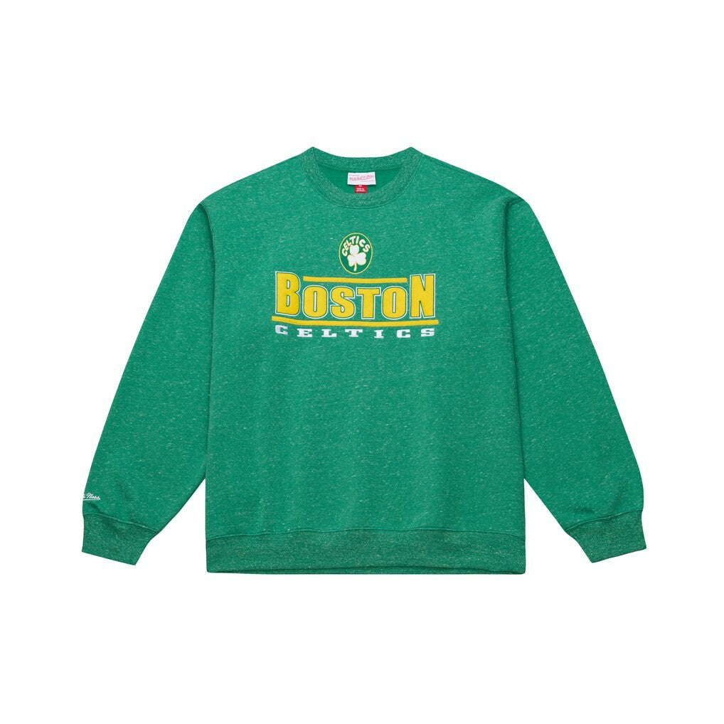 Boston Celtics Throw It Back Fleece Sweatshirt Green