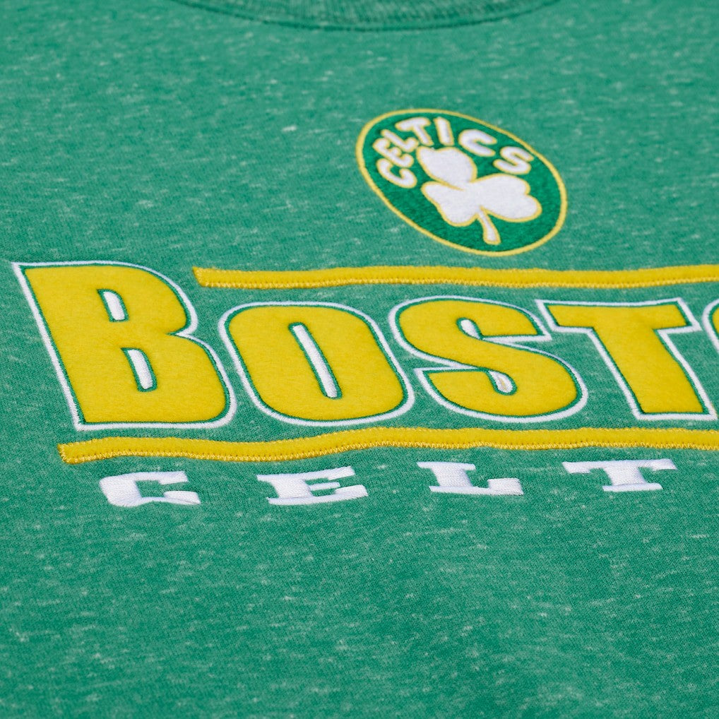 Boston Celtics Throw It Back Fleece Sweatshirt Green
