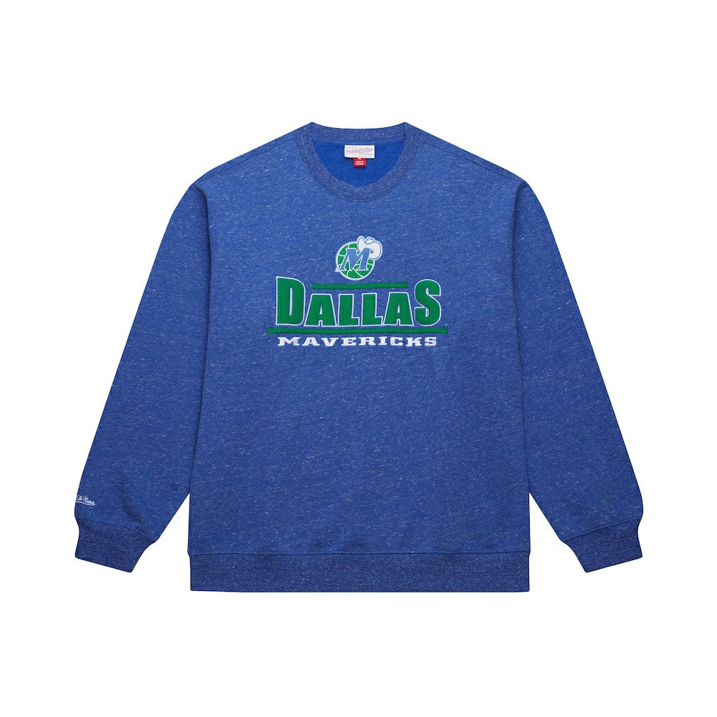 Dallas Mavericks Throw It Back Fleece Sweatshirt Navy