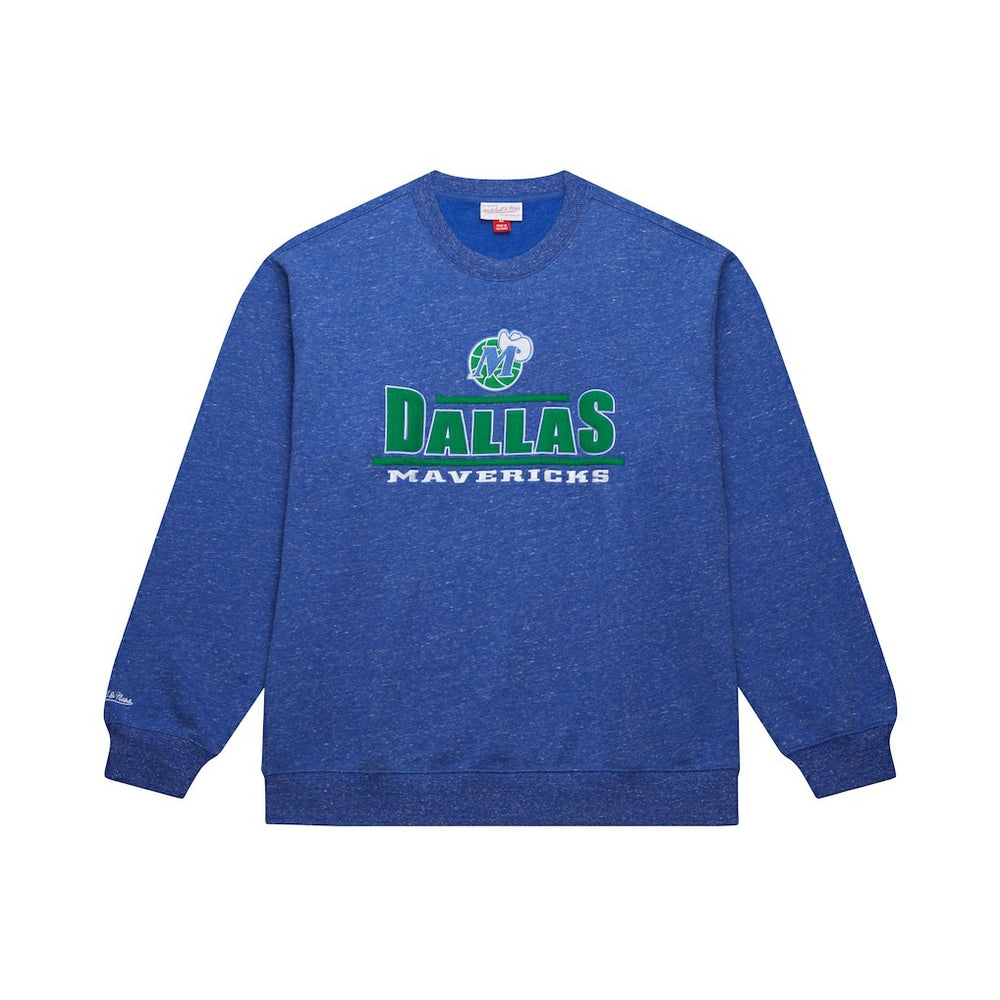 Dallas Mavericks Throw It Back Fleece Sweatshirt Navy