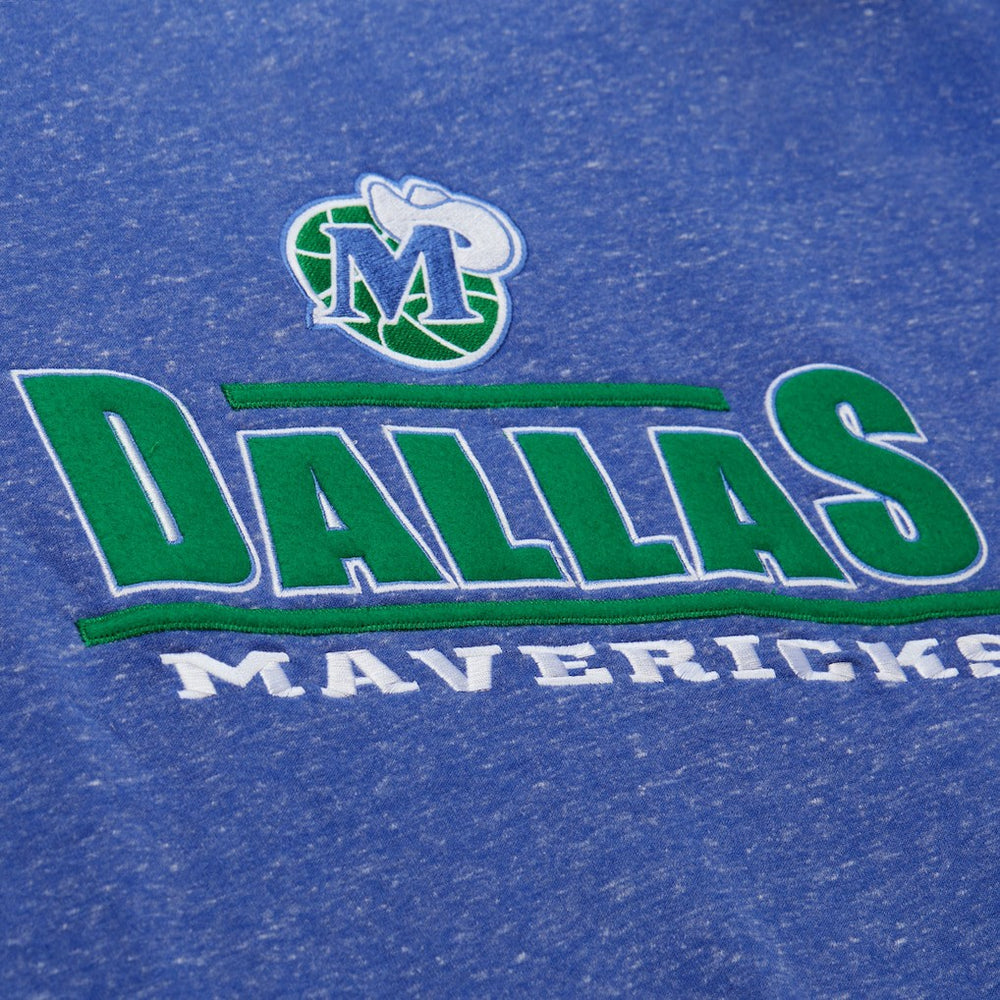 Dallas Mavericks Throw It Back Fleece Sweatshirt Navy