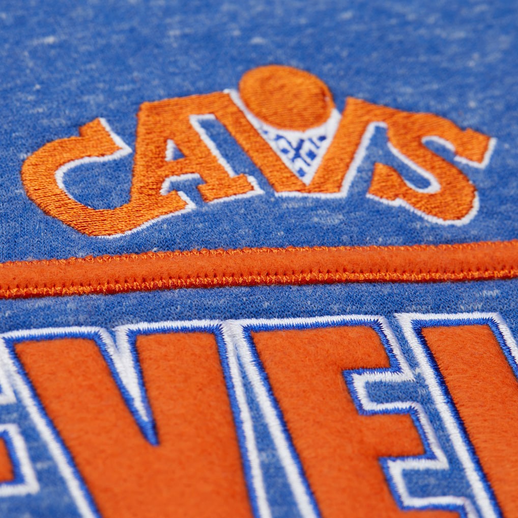Cleveland Cavaliers Throw It Back Fleece Sweatshirt Royal