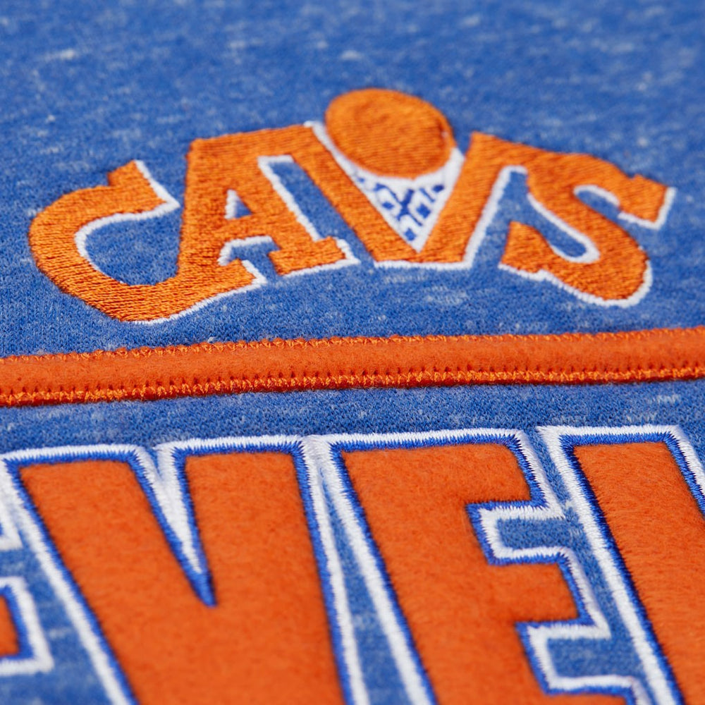 Cleveland Cavaliers Throw It Back Fleece Sweatshirt Royal