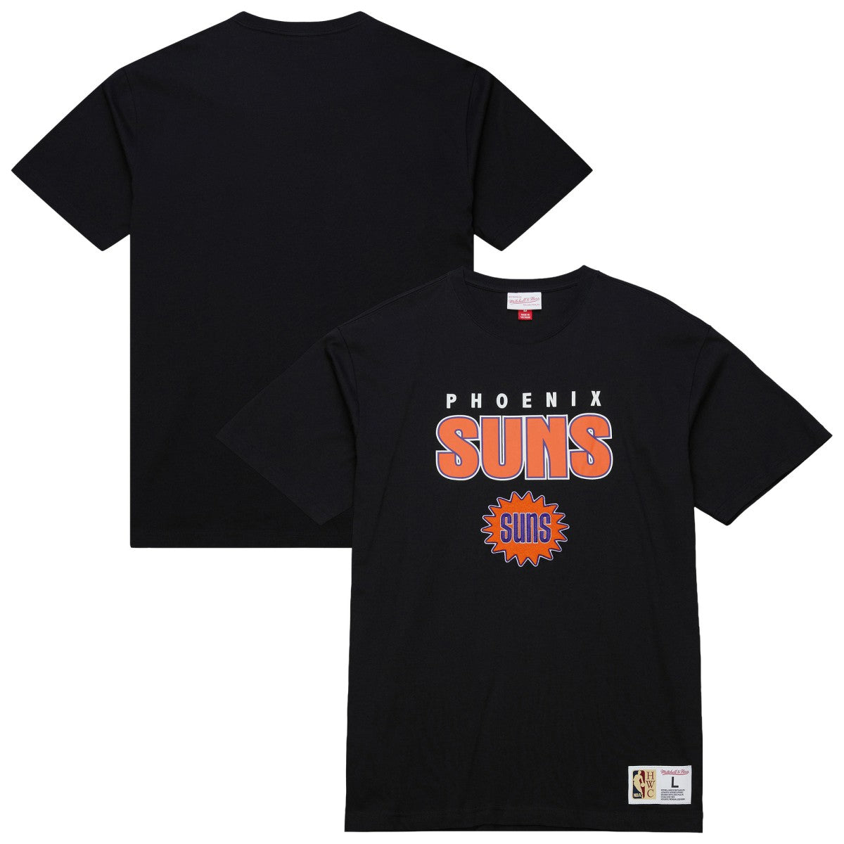 Phoenix Suns Hardwood Classics Throw It Back Premium T-Shirt Black
