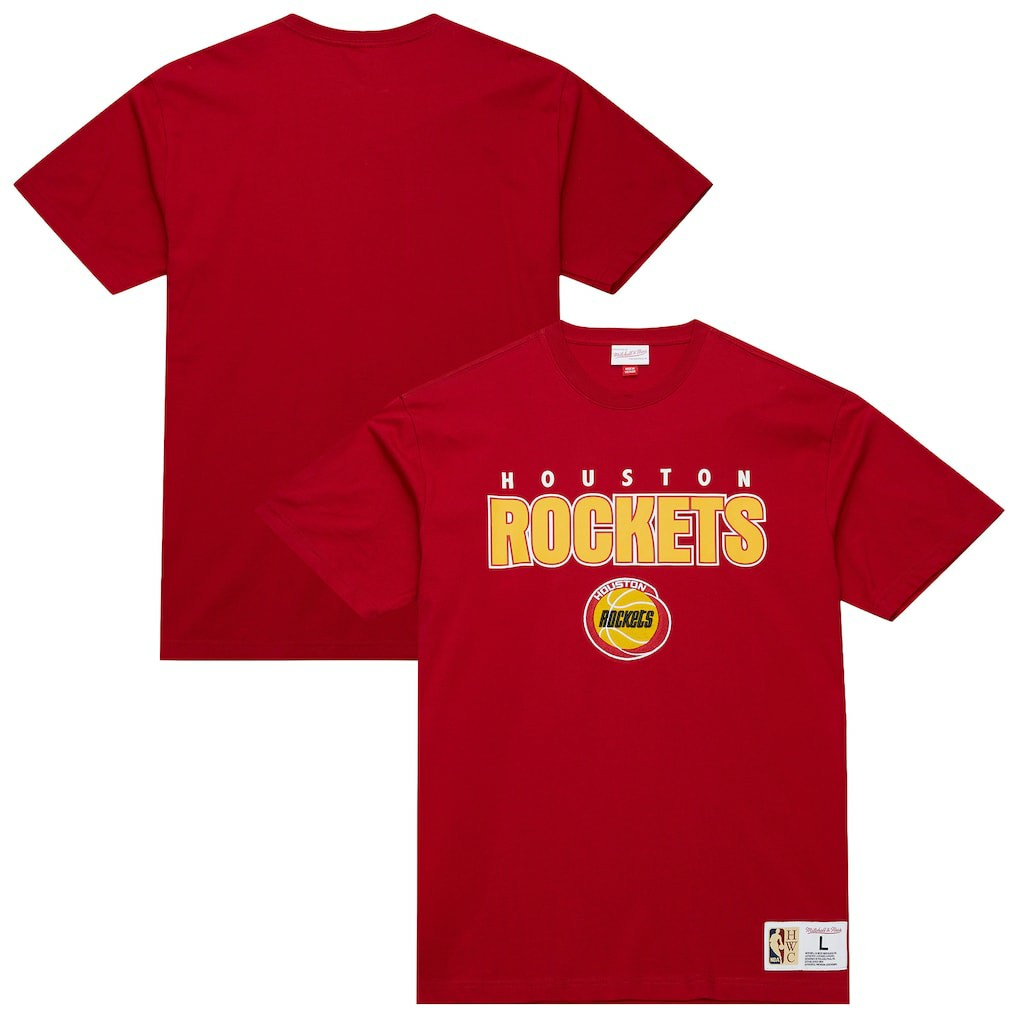 Houston Rockets Hardwood Classics Throw It Back Premium T-Shirt Red