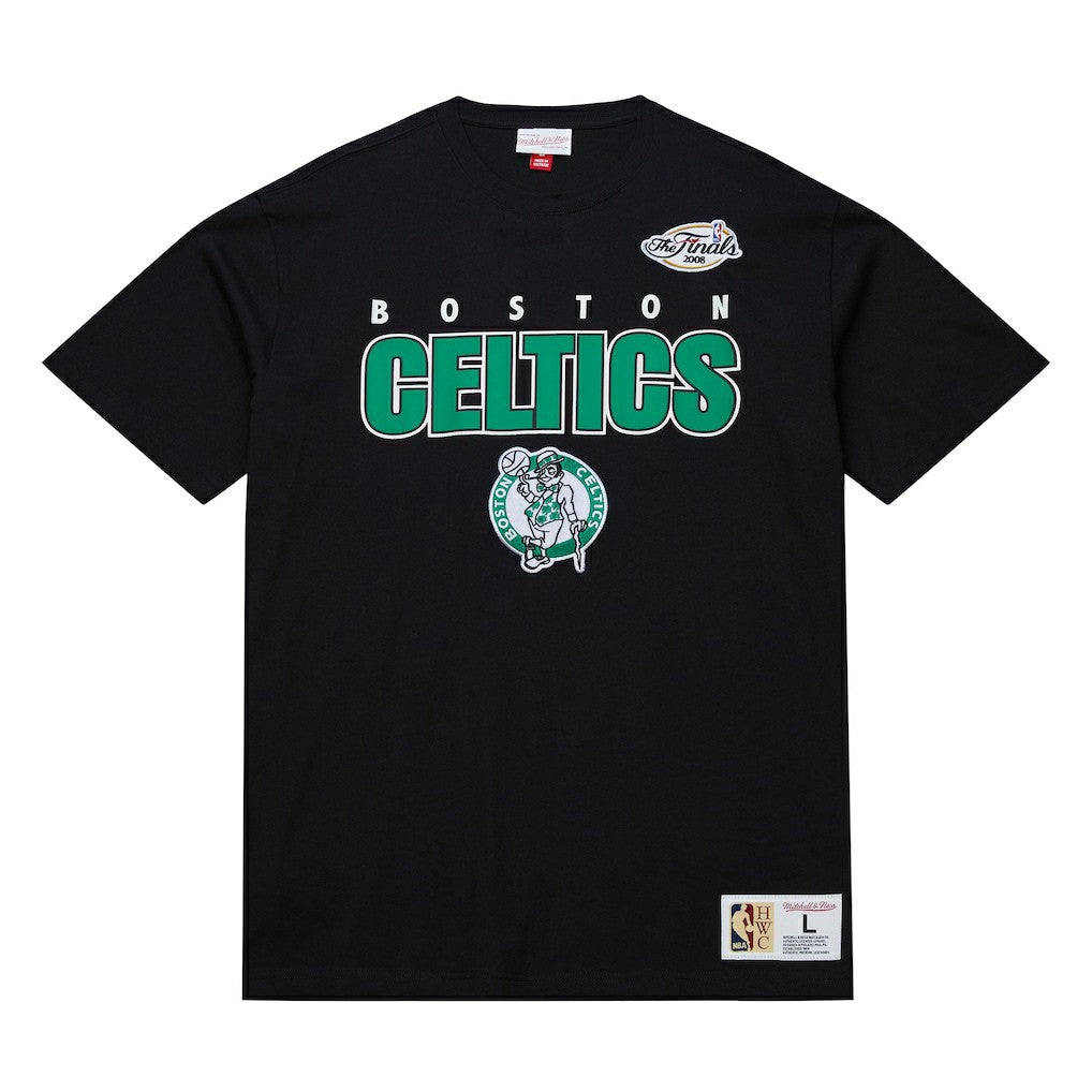 Boston Celtics Hardwood Classics Throw It Back Premium T-Shirt Black