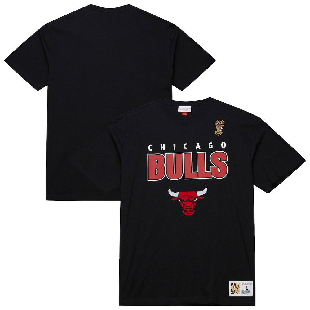 Chicago Bulls Hardwood Classics Throw It Back Premium T-Shirt Black