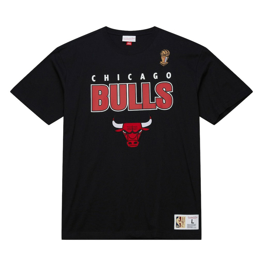 Chicago Bulls Hardwood Classics Throw It Back Premium T-Shirt Black