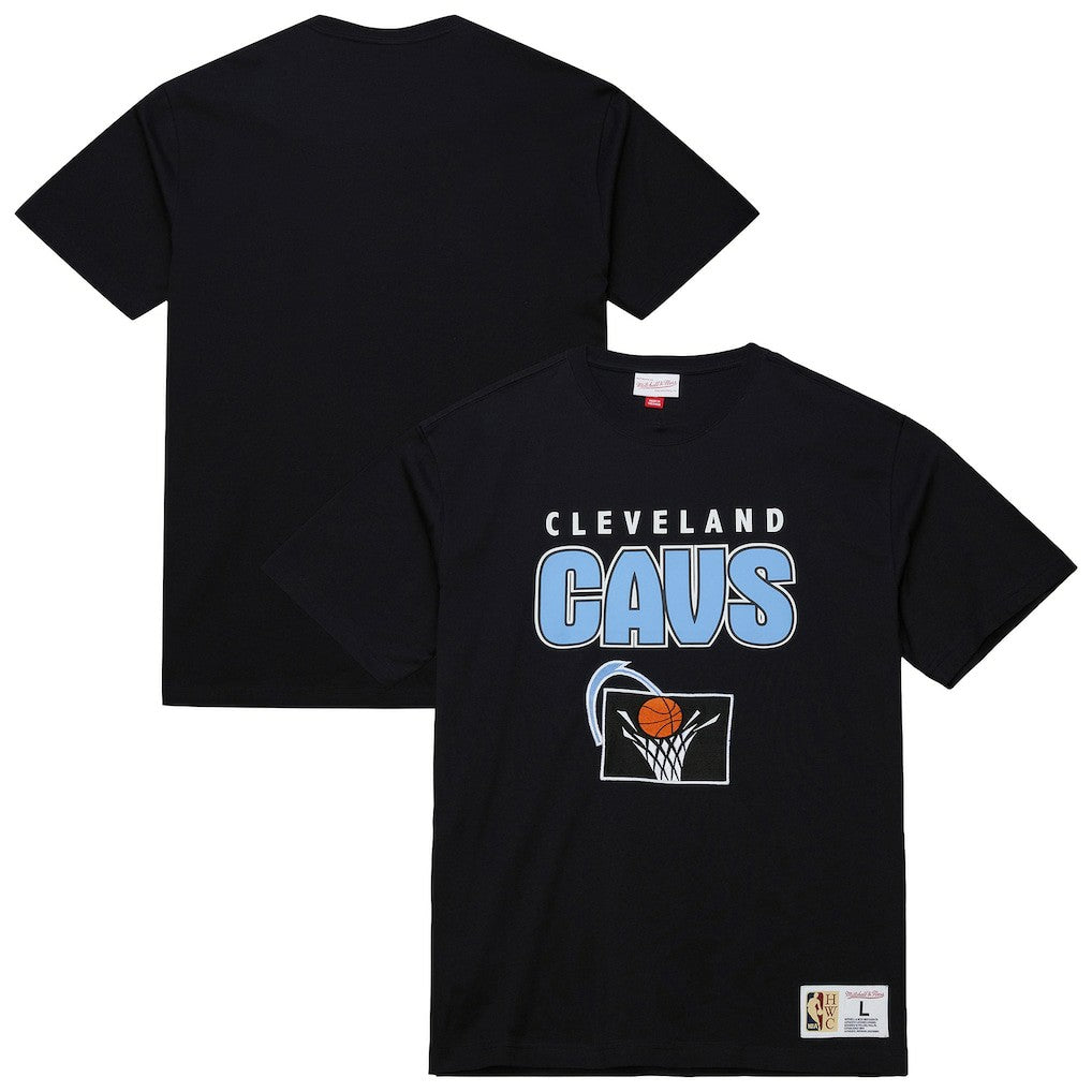 Cleveland Cavaliers Hardwood Classics Throw It Back Premium T-Shirt Black