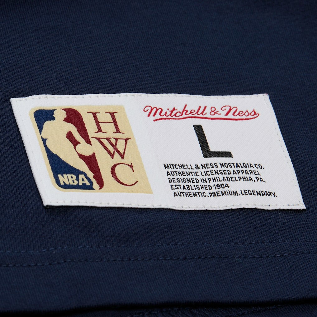 Dallas Mavericks Hardwood Classics Throw It Back Premium T-Shirt Navy