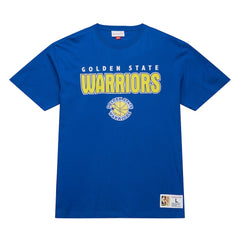 Golden State Warriors Hardwood Classics Throw It Back Premium T-Shirt Royal