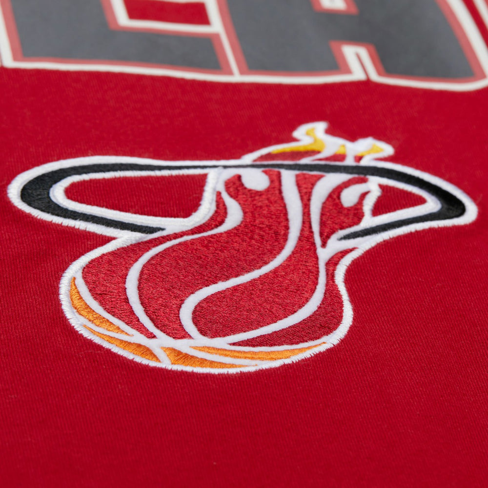 Miami Heat Hardwood Classics Throw It Back Premium T-Shirt Red