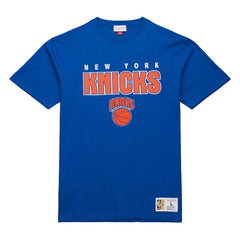 New York Knicks Hardwood Classics Throw It Back Premium T-Shirt Blue