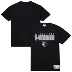 Minnesota Timberwolves Hardwood Classics Throw It Back Premium T-Shirt Black