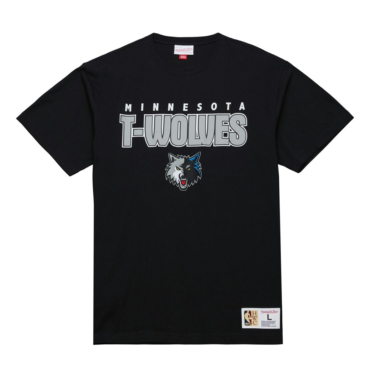 Minnesota Timberwolves Hardwood Classics Throw It Back Premium T-Shirt Black