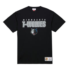 Minnesota Timberwolves Hardwood Classics Throw It Back Premium T-Shirt Black