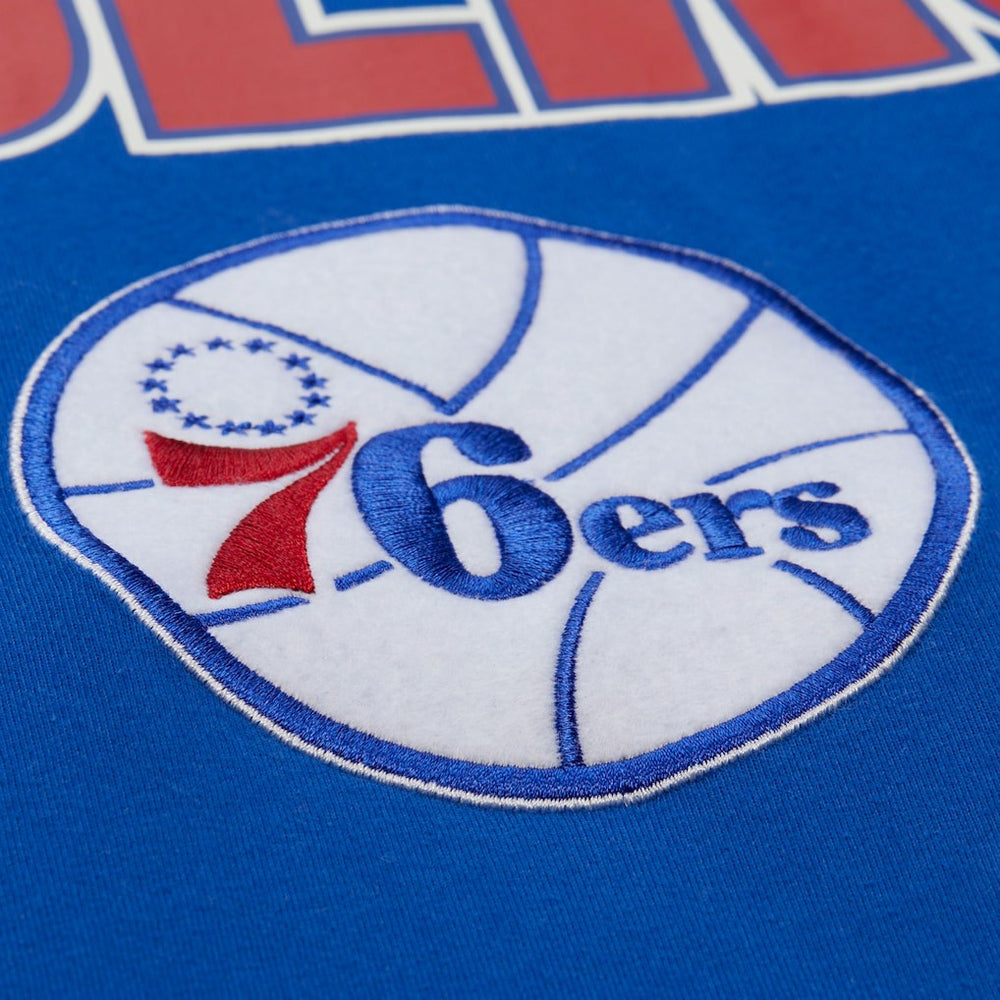 Philadelphia 76ers Hardwood Classics Throw It Back Premium T-Shirt Royal