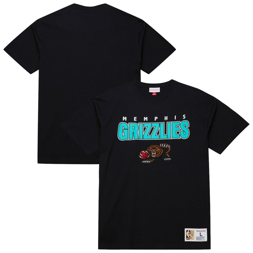 Memphis Grizzlies Hardwood Classics Throw It Back Premium T-Shirt Black