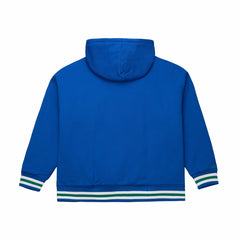 Minnesota Timberwolves Throw It Back Quilted Fleece Quarter-Zip Hoodie Royal